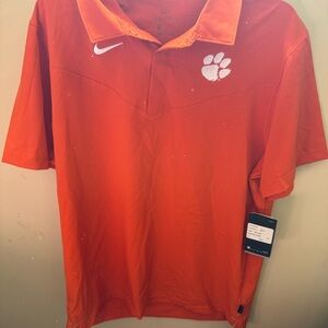Nike Clemson Orange Polo Shirt